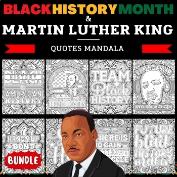 Preview of Printable Martin luther king jr Mlk - Black History Month Quotes Coloring Pages