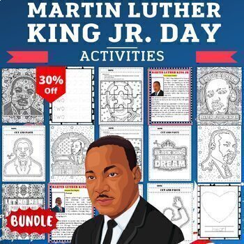 Preview of Martin luther king jr | mlk Activities & Games - Fun January February Activities