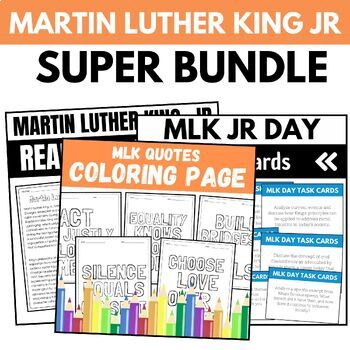 Preview of Martin luther king jr super bundle | MLK Day