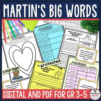 Preview of Martin's Big Words Read Aloud Activities Book Companion for Black History Month