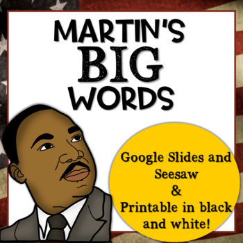 Preview of Martin's Big Words Digital Activities