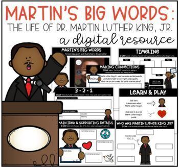 Preview of Martin's Big Words Online Digital Resource for Google Classroom™ /Google Slides™