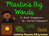 Martin's Big Words book companion + writing activities