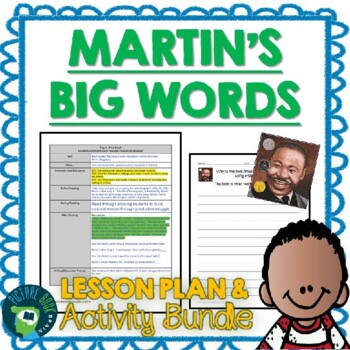 Preview of Martin's Big Words by Doreen Rappaport Lesson Plan and Activities