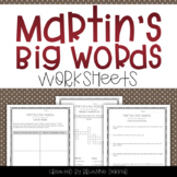 Martin's Big Words worksheets