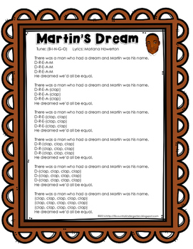 Martin Luther King Lyrics PDF — Children Songs - Learn English and