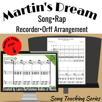 Preview of Martin's Dream of 1963 Song About Martin Luther King, Jr With Instrument Parts