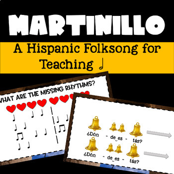 Preview of Martinillo: A Hispanic Children's Song to Prepare, Present & Practice Half Notes