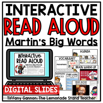 Preview of Martins Big Words Digital Read Aloud Google Slides TM Distance Learning