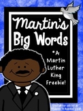 Martin's Big Words- Martin Luther King Jr. *Freebie!