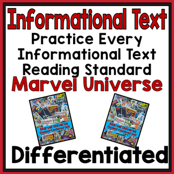 Preview of Marvel Differentiated Standards-Based & Reading Comprehension Unit