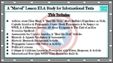 Avengers Supplemental Lessons ELA Skills Study: Informatio