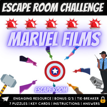 Preview of Marvel Superhero Escape Room Challenge