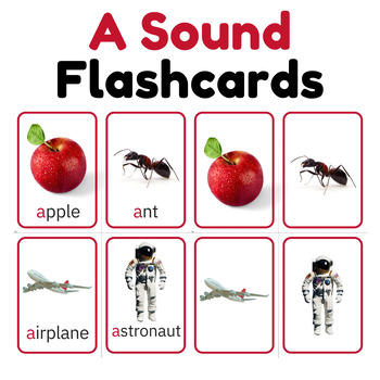 Preview of Marvelous A: Letter A Flashcards | A Sound Flashcards, 24 cards