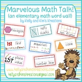 Marvelous Math Talk! {an elementary math word wall}