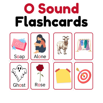 Preview of Marvelous O: Letter O Flashcards | O Sound Flashcards, 40 cards - Montessori