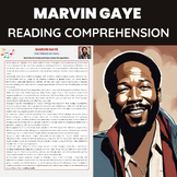 Marvin Gaye Reading Comprehension Worksheet | Soul Music