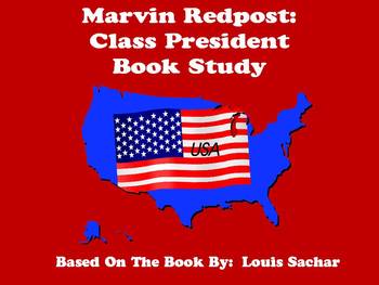 Preview of Marvin Redpost:  Class President -  Chapter Book Study