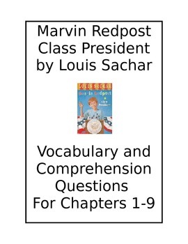 Class President (Marvin Redpost): Sachar, Louis: 9780606168953