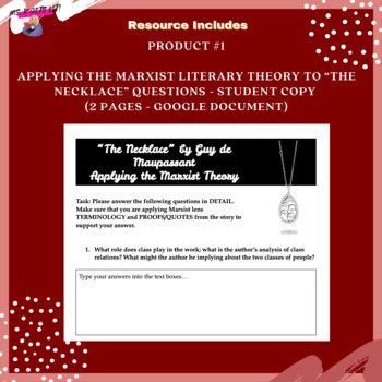 ELA Quiz: The Necklace by Guy De Maupassant by Standards-Based Quizzes for  ELA