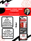 Marxist Theory / Lens PowerPoint Presentation and Student Note