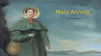 Preview of Mary Anning Famous Paleontologist – Power Point Life Story Facts Info Pictures