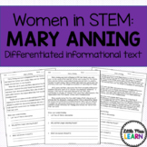 Mary Anning - Women in STEM Differentiated Informational Text