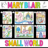 SIX Mary Blair Art For Kids Small World K-5 Disney Art Les