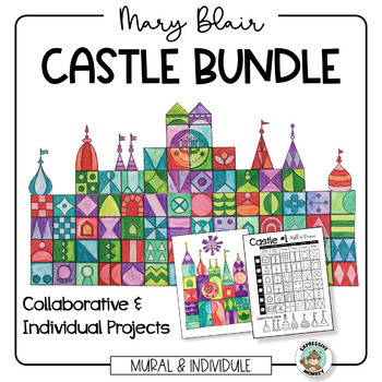 Preview of Mary Blair Castle • BUNDLE • BIG Collaborative Castle AND Roll A Castle