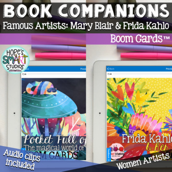 Preview of Mary Blair & Frida Kahlo -Book Companions for Women's History Month (BOOM CARD™)