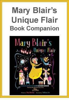 Preview of Mary Blair Unique Flair -- Library Lesson -- Book Companion