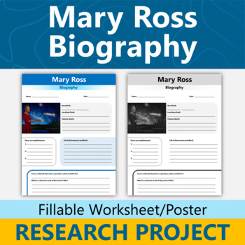 Preview of Mary G. Ross Biography Native American History Research Project