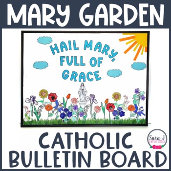 Preview of Mary Garden Spring Bulletin Board Ideas Catholic May