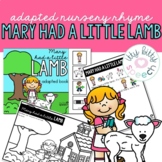 Mary Had a Little Lamb | An Adapted Nursery Rhyme (+BOOM Cards)