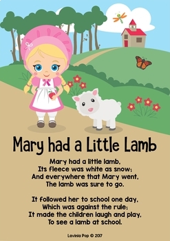 Mary Had a Little Lamb Nursery Rhyme Worksheets and Activities by ...