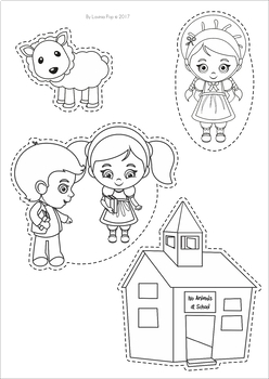 Mary Had a Little Lamb Nursery Rhyme Worksheets and Activities by