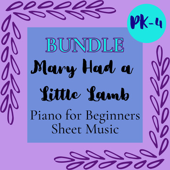Preview of Mary Had a Little Lamb - Sheet Music for Beginning Piano