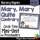 Mary, Mary Quite Contrary Nursery Rhyme