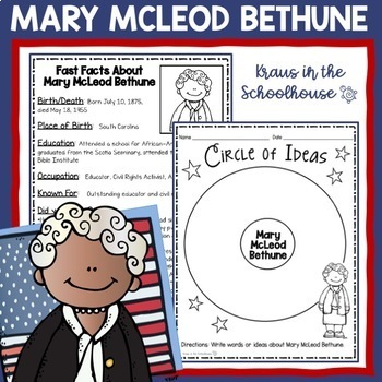 Preview of Mary McLeod Bethune Activities