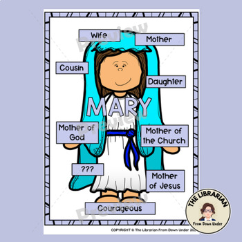 Mary Mother of Jesus resources pack for primary school students | TPT
