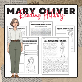 Mary Oliver - Reading Activity Pack | National Poetry Mont