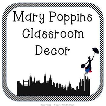 Preview of Mary Poppins Classroom Decor Set