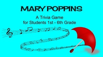 Preview of Mary Poppins (Movie/Film) Team Trivia Game / Review Activity