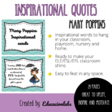 Mary Poppins Inspirational Quotes Posters in English and Spanish