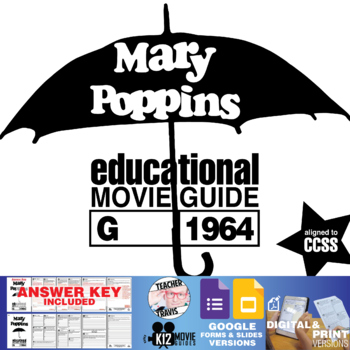 Preview of Mary Poppins Movie Guide | Questions | Worksheet | Google Formats (G - 1964)