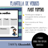 Mary Poppins Verb Template in Spanish