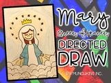 Mary, Queen of Heaven Directed Drawing {A Mary Craftivity}