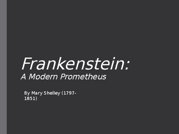 Preview of Mary Shelley Background Presentation (Great for Frankenstein)