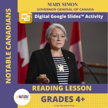 Preview of Mary Simon Canada's Governor General Google Slide & Printable Grades 4+