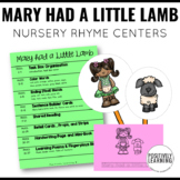 Mary Had a Little Lamb Activities for Small Reading Groups